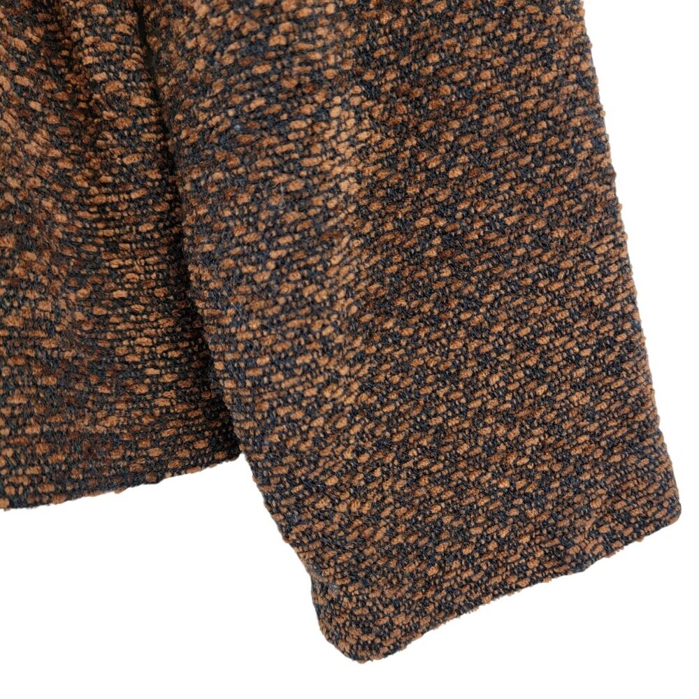 Vintage 90s Softshell Jacket Women Medium Brown Black Blazer Work Office 8 10 M - Picture 11 of 14